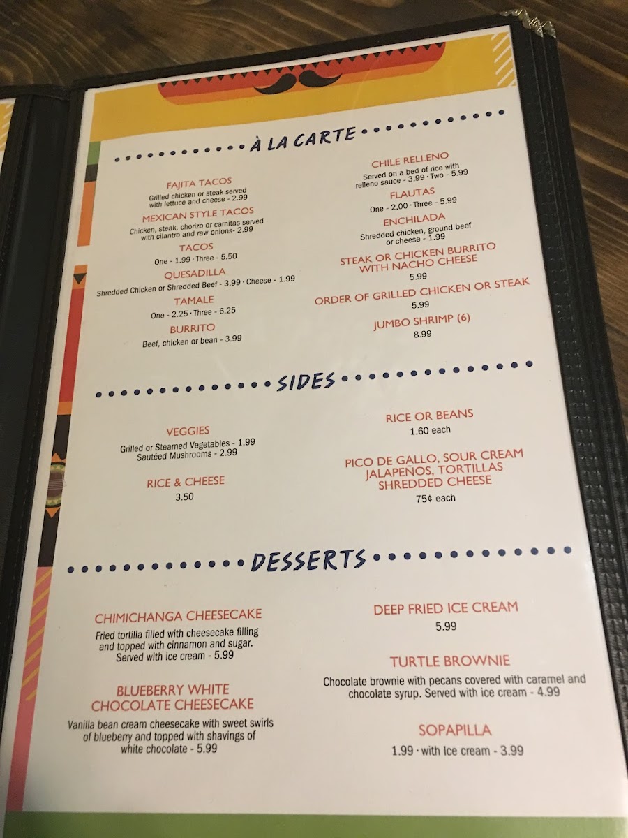 No Way Jose Menu - Image 3