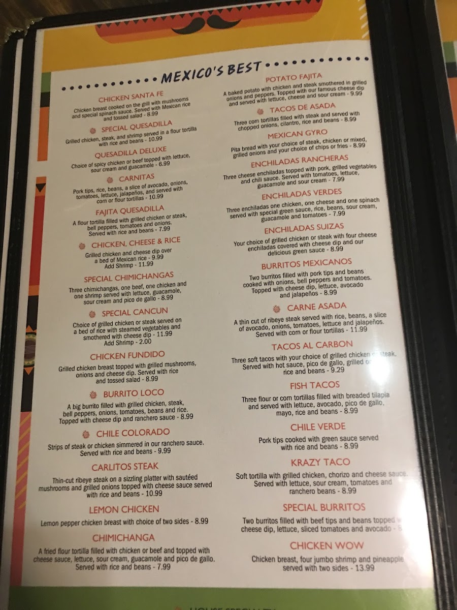No Way Jose Menu - Image 6
